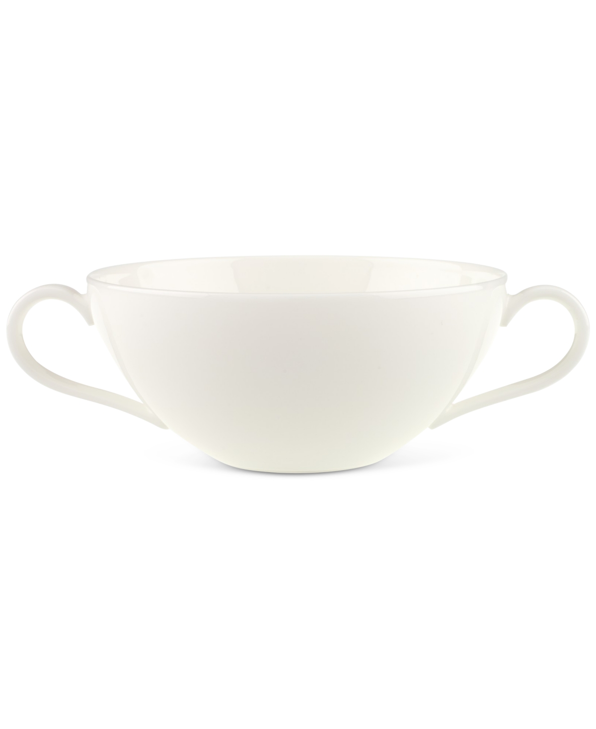 Anmut Handled Soup Bowl - White