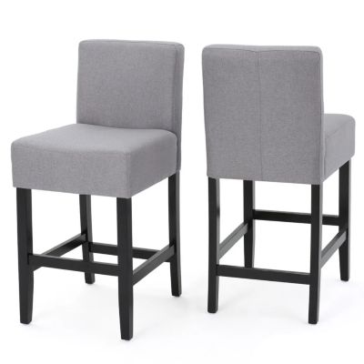 Streamdale Elegant Comfort 26-Inch Counter Stools with Soft Upholstery (Set of 2)