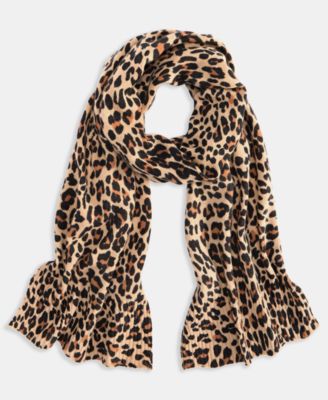 Macy's - Women's 100% Cashmere Animal-Print Scarf, Exclusively at