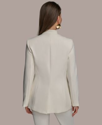 Women's Button Sleeve Blazer, Regular & Petite