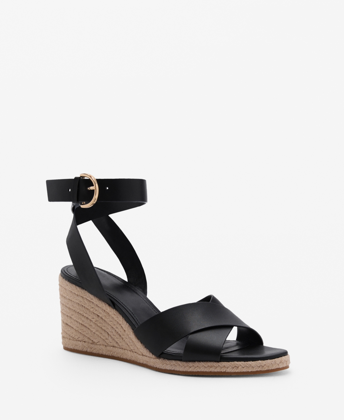 Shop Mango Women's Crisscross Straps Wedge Sandals