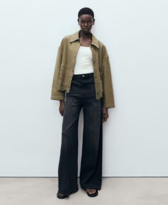 Women's Openwork Details Cotton Overshirt