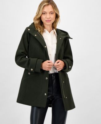 Women's Hooded Button-Front Coat, Exclusively at Macy's