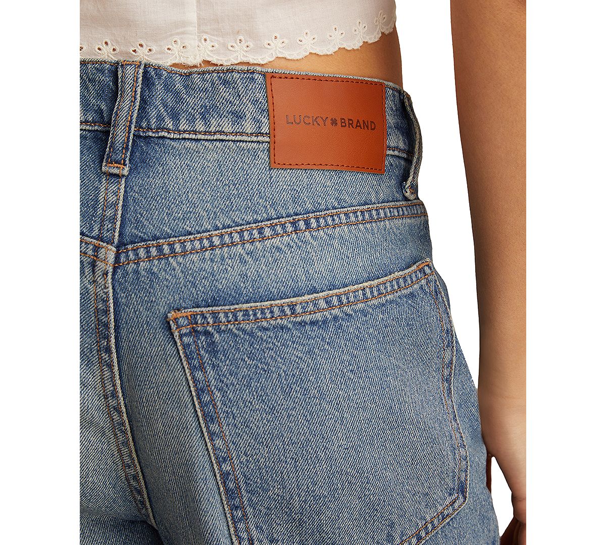 Lucky Brand Women's High-Rise Barrel-Leg Jeans view 5 — MAYCSS fashion products