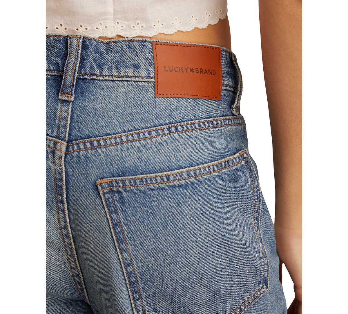 Shop Lucky Brand Women's High-rise Barrel-leg Jeans