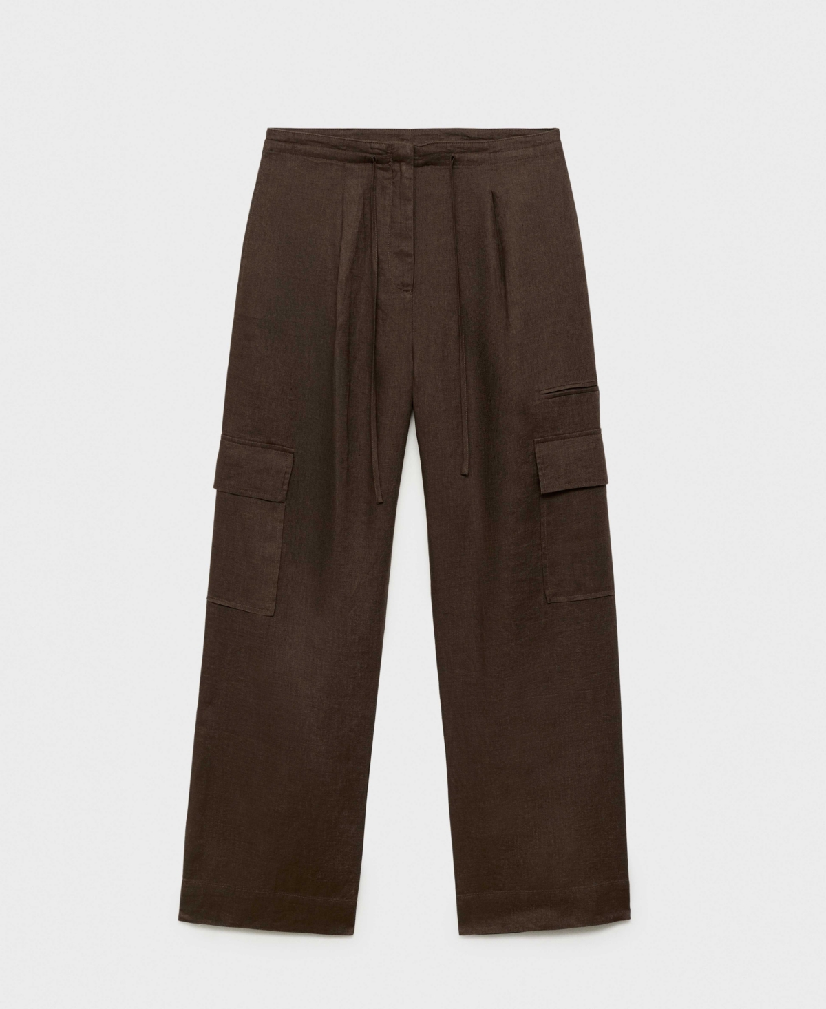 Shop Mango Women's Linen Cargo Pants