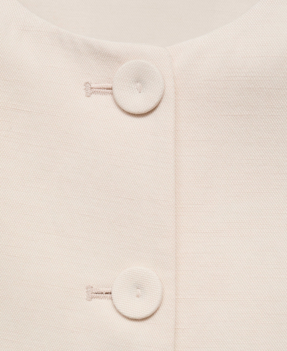Shop Mango Women's Buttoned Linen-blend Jacket