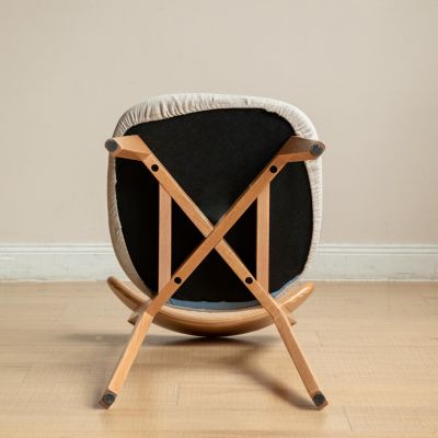 single dining chair solid oak natural wood North American FAS grade dirt-free simple elegant style