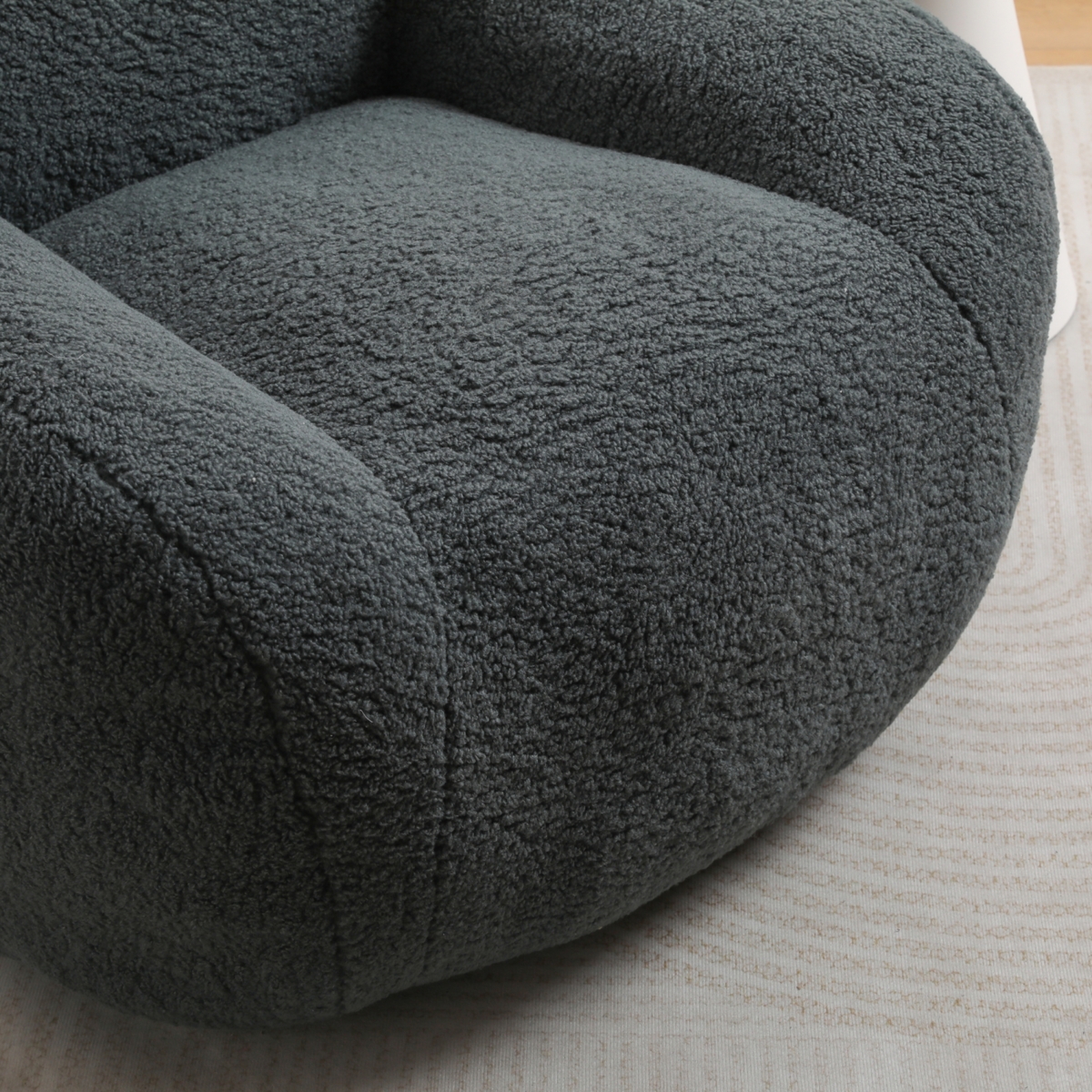 Streamdale Comfy Bean Bag Chair with Armrest and Memory Foam Filler