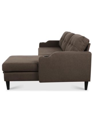 Set of 1 Spacious and Comfortable Modern Sofa with Built-In Storage and Adjustable Leg Rest