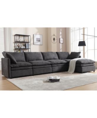 Streamdale Contemporary U-Shape Sofa with Sleeper and Chaise for Living Spaces