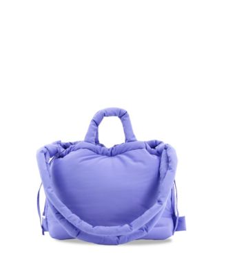 Puffy Convertible Tote with Adjustable Handles and Spacious Compartments
