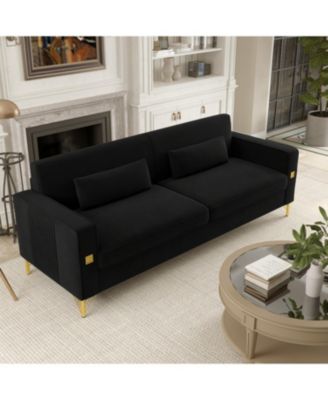 Streamdale Black 2 Seater Sofa