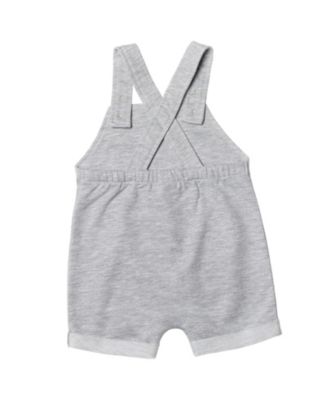 Baby Boys Yoda Short Overalls, French Terry T-Shirt and Bucket Sun Hat 3 Piece Outfit Set