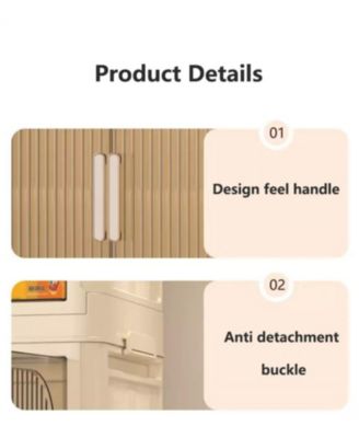 Streamdale Folding Storage Cabinet with Wheels and Magnetic Door
