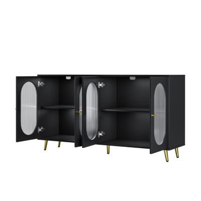 Streamdale Modern Acrylic Sideboard Console for Home & Office, Storage Cabinet