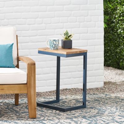 Streamdale Versatile Firwood & Iron Antique Accent Table (Choose Size)