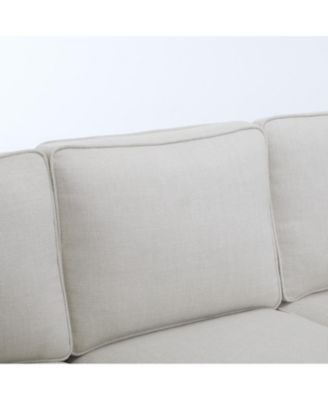 83" Nailhead Trim Sofa, 22" Seat, Faux Leather, Traditional 3-Seater