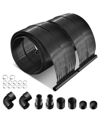 2 Pieces 10/16.4/20 Feet Weatherproof Solar Swimming Pool Heating System