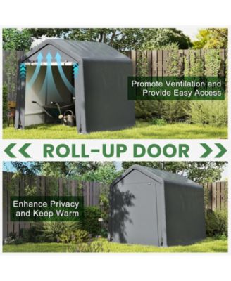 8 x 6.5 Feet Portable Motorcycle Outdoor Storage Shelter