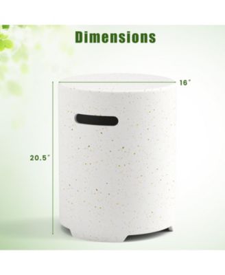 Propane Tank Cover Table with Side Handles and Protective Cover