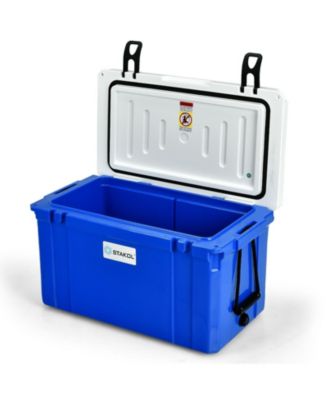 58 Quart Leak-Proof Portable Cooler  Ice Box for Camping-Blue