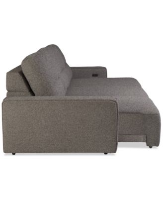 Frandlyn 3-Pc. Fabric Power Sliding Sofa, Exclusively at Macy's