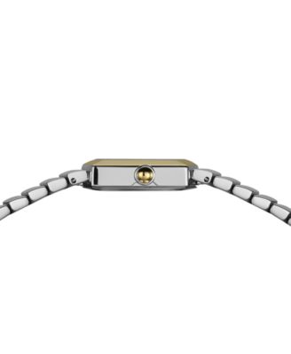 Women's Swiss Teffetas Two-Tone Stainless Steel Bracelet Watch 35mm
