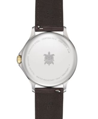 Men's Swiss DS-8 Brown Leather Strap Watch 40mm