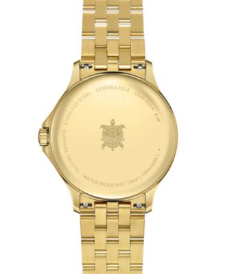 Men's Swiss DS-8 Gold PVD Stainless Steel Bracelet Watch 40mm