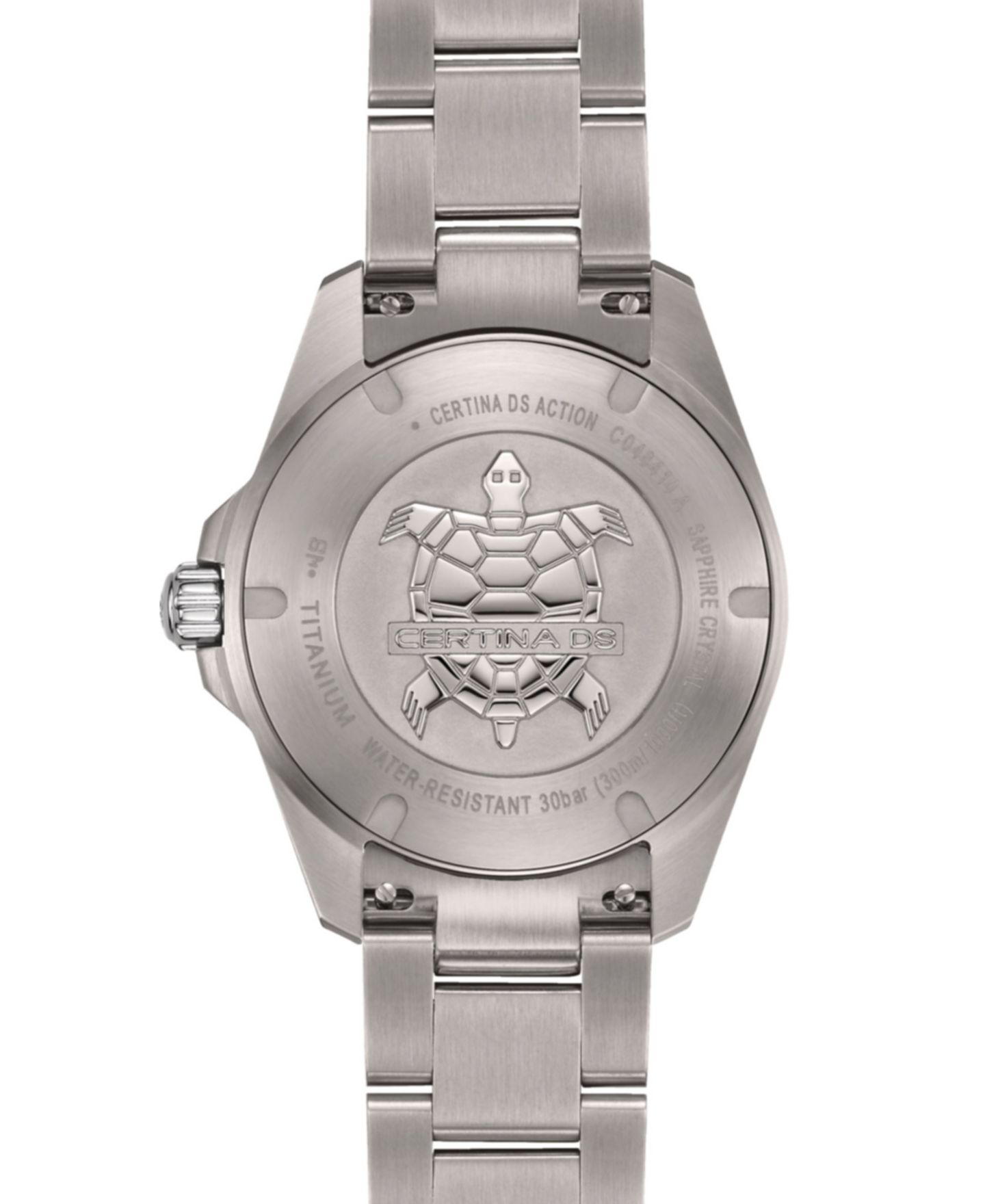 Мужские часы Certina Swiss DS Action Silver-Tone Titanium Bracelet Watch 40mm — фото 2