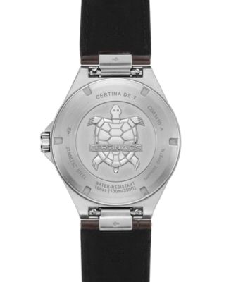 Men's Swiss DS-7 Brown Leather Strap Watch 39mm