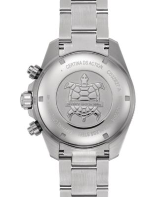 Men's Swiss Automatic Chronograph DS Action Stainless Steel Bracelet Watch 45mm