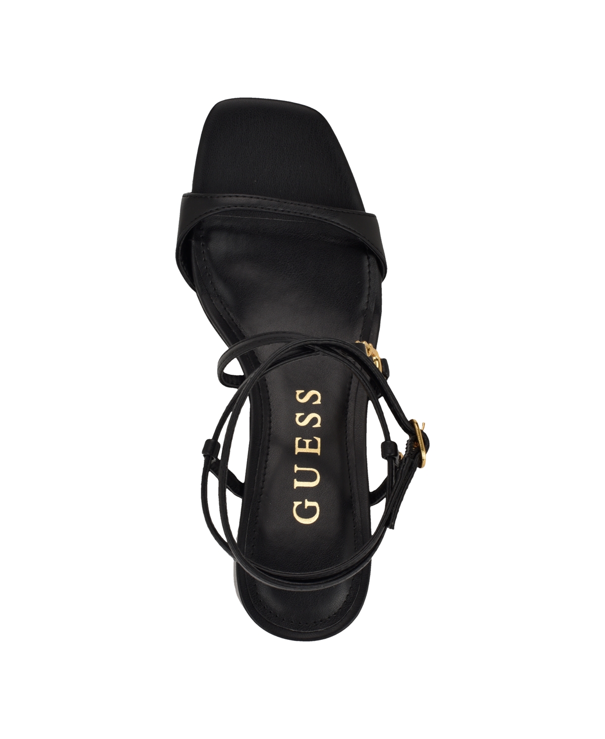 Guess Galeon Ankle Strap Sandal In Black
