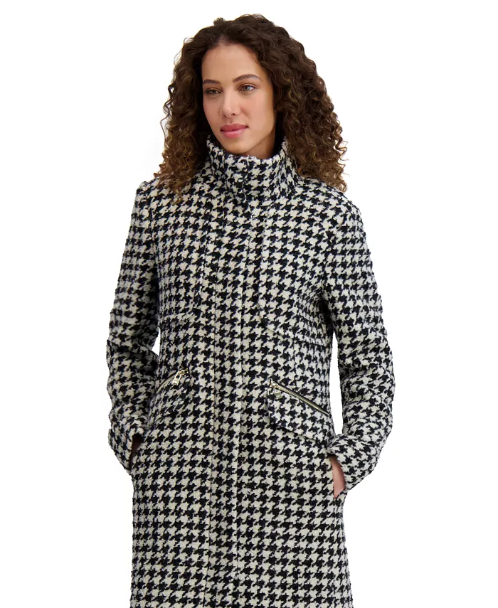 Women's Zip-Front Boucl&eacute; Coat - thumbnail 3