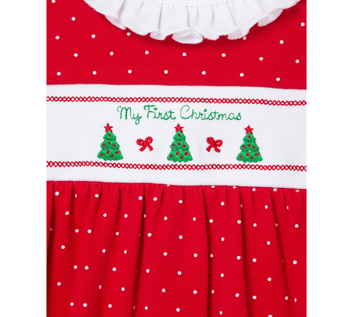 Little Me Baby Girls Dainty Trees Cotton Footed Coverall & Headband, 2 Piece Set