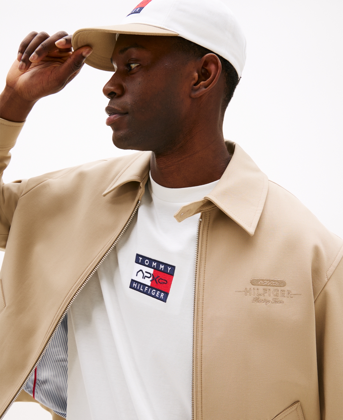 Tommy Hilfiger Apxgp Collection Ivy Jacket In Neutral