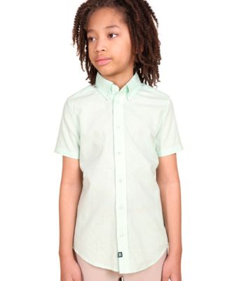 Big Boys Linen Short Sleeve Button Up Shirt