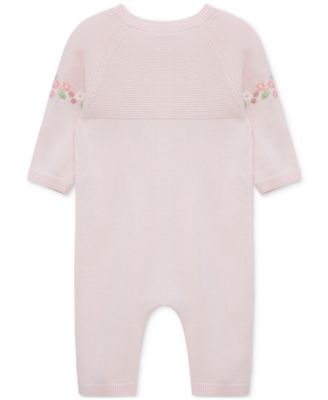 Baby Girls Cotton Garland Sweater Coverall