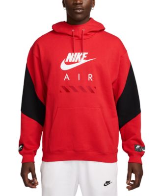 Men's Air Fleece Roomy-Fit Logo-Print Hoodie