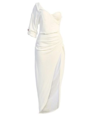 Women's Evita Linen Draped Dress