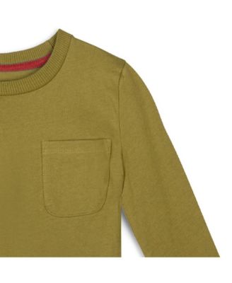 Kids Fair Trade Organic Cotton Long Sleeve Pocket T-Shirt