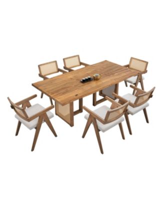 70.87" Rectangular Waves Dining Table (6-Person)