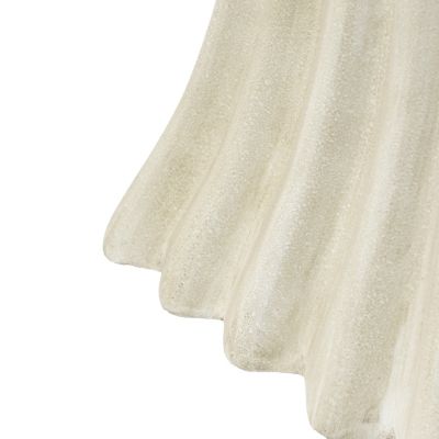 Streamdale Outdoor Side Table, Wave Design End Table, Black