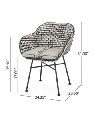 Streamdale Modern Woven Club Chair Minimalist Elegance For Outdoor Spaces