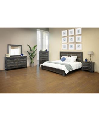 27" Brown Two Drawer Nightstand