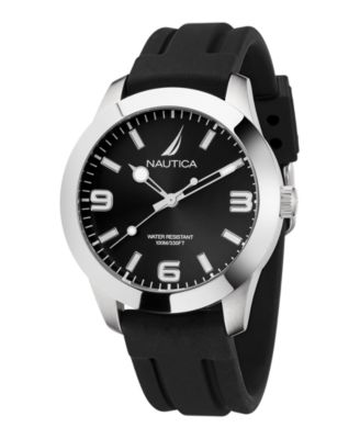 Men's Analog Silver-Tone Stainless Steel Watch Set, 43mm