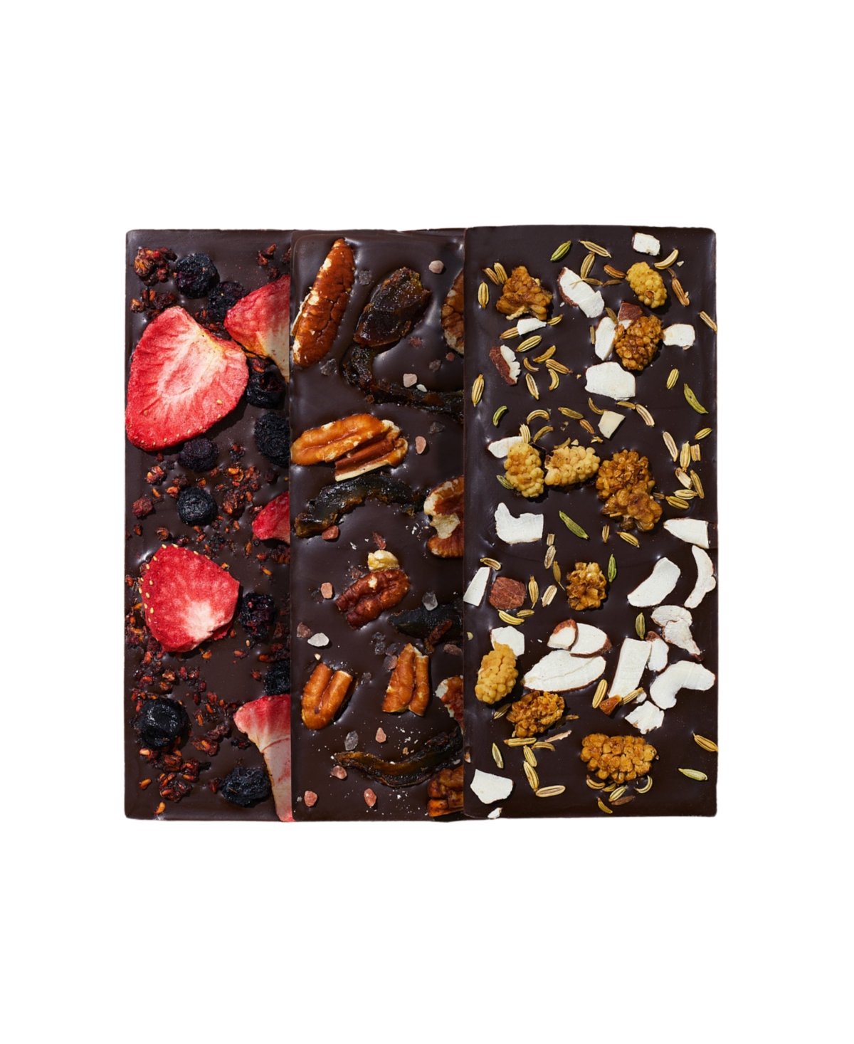 SPRING & MULBERRY BEST SELLERS COLLECTION DATE-SWEETENED DARK CHOCOLATE BAR GIFT SET, 3-PACK 