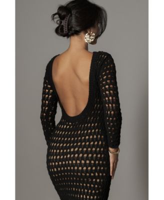 Women's Terra Cotta Serene Wonders Crochet Dress