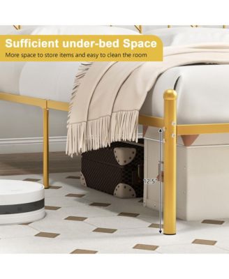 Twin Size Platform Bed Frame Heavy-duty Metal Bed Frame w/Sturdy Metal Slat Support